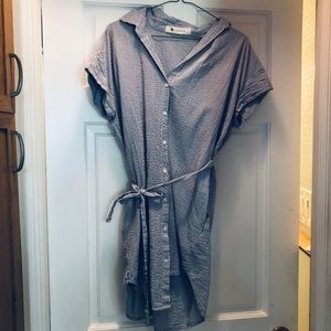 Pinstripe Boat Dress w/ Pockets!